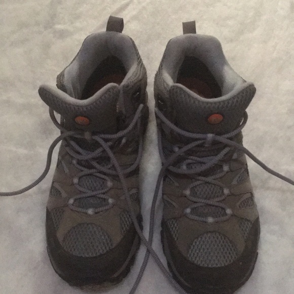 Merrell Shoes - 10 MERRELL HIKING BOOTS GREY/PERIWINKLE WOMEN’S